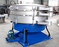 搖擺篩的搖擺多靠四周的拉桿，進(jìn)行左右搖擺從而實(shí)現(xiàn)篩網(wǎng)中物料的篩分作用。