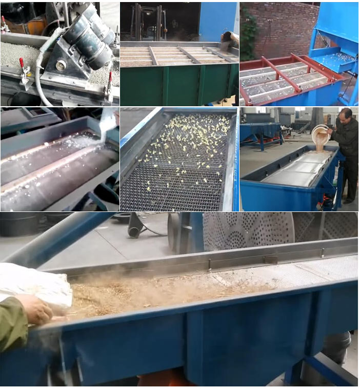 直線振動(dòng)篩，石子，沙子，砂石等物料使用現(xiàn)場(chǎng)圖